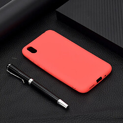 Wewoo Coque Souple Pour Huawei Honor 8S Etui TPU Candy Color Rouge