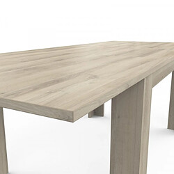 Dansmamaison Table de repas à allonge 170/230 cm Chêne - PURE pas cher