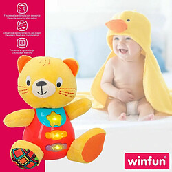 Peluche sonore Winfun Chat 16 x 17,5 x 10,5 cm (6 Unités) pas cher