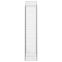 Avis vidaXL Panier de gabions arqué 100x50x220/240 cm Fer galvanisé