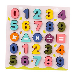 Jigsaw Enfant En Bas âge Enfants Puzzle Lettres Numéros En Bois Jouets D'apprentissage Numéro pas cher