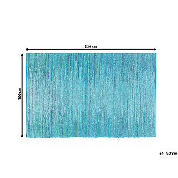 Beliani Tapis bleu 160 x 230 cm MERSIN