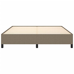 Acheter vidaXL Cadre de lit sans matelas taupe 180x200 cm tissu