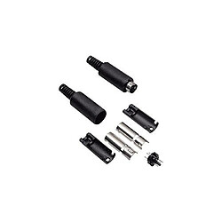 Mini DIN Fiche mâle droite BKL Electronic 0204002 Nombre de pôles: 4 noir 1 pc(s)