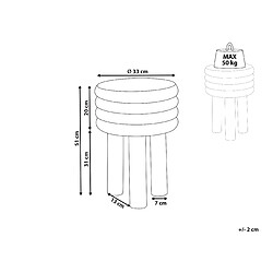 Avis Beliani Table d'appoint KIKIWA Blanc