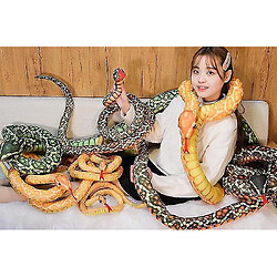 Avis Universal 1,1 mètres Belle simulation Snake Toys Giant Giant Snake Cobra Animaux Python Soft Slucedï¼ˆbrownï