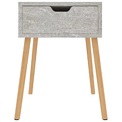 Avis Maison Chic Lot de 2 Tables de chevet - Tables de Nuit Gris béton 40x40x56 cm Aggloméré