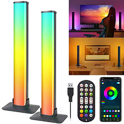 Barres lumineuses LED intelligentes RGB Rétro-éclairage TV 16 couleurs à distance Musique Sync Gaming Lights Rhythm Ambient Pickup Lamp Mood Lighting