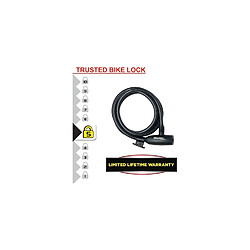 Avis MASTER LOCK Cable Antivol Vélo [1,8 m Câble] [Clé] [Extérieur] [Support Fixation Vélo] 8232EURDPRO