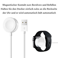 Câble de charge Marchpower iWatch, câble de charge magnétique vers USB, station de charge de câble de charge pour chargeur iWatch sans fil de 1 mètre compatible avec les modèles iWatch Series 7/SE/6/5/4/3/2/1 (38 mm, 40 mm, 42 mm) -1M pas cher