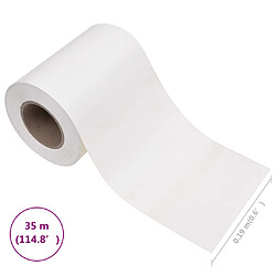 vidaXL Écran d'intimité de jardin PVC 35x0,19 m Blanc pas cher