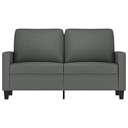 Avis Maison Chic Canapé à 2 places,Sofa de Salon,Canapé droit Gris foncé 120 cm Tissu -GKD716382