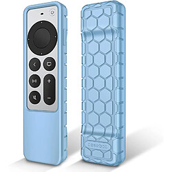 SANAG Coque Pour Telecommande Apple Tv 4K / Hd Siri Remote 2022 2021(3Ème Et 2Ème Generation) \U2013 Etui En Silicone Legère Antiderapante Resistante Aux Chocs, Bleu Ciel