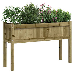 Avis vidaXL Jardinière avec pieds 110x31x70 cm bois de pin imprégné