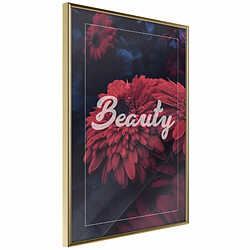 Paris Prix Affiche Murale Encadrée Beauty of the Flowers 20 x 30 cm Or