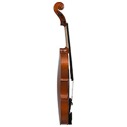 Acheter vidaXL Ensemble de violon avec archet et mentonnière bois foncé 4/4