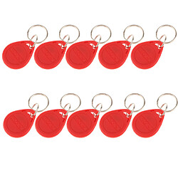 Avis 50Pcs 125KHZ RFID Proximity ID Carte Token Tags Porte-clés Access System Rouge