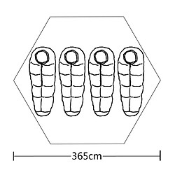 vidaXL Tente pour 4 personnes Multicolore pas cher
