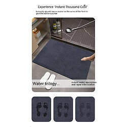 Acheter LUUCOZK Tapis de bain antidérapants Tapis de salle de bain absorbants-Gris vert-60 x90CM