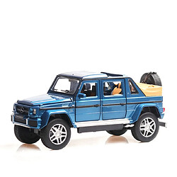 Universal 1: 32 Voiture jouet Mercedes G650 Voiture en alliage Voiture ouverte Chariot en papier Jouet moulé sous pression Voiture modèle Collection de jouets de voiture pour les enfants(Bleu)