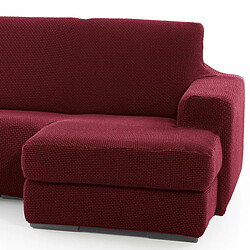 Chaise longue avec bras droit court Sofaskins NIAGARA 210 - 340 cm - Bordeaux