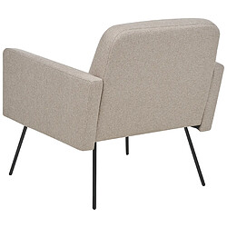 Acheter Beliani Fauteuil NARKEN Tissu Beige