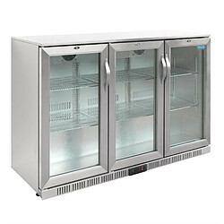 Arrière Bar Réfrigéré en Inox 3 Portes - 300 L - Polar