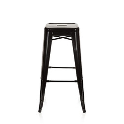 Tabouret de bar VANTAGGIO HIGH métallique noir hjh OFFICE