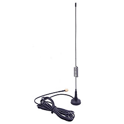 Wewoo Antenne noir GSM SMA 900 / 1800MHz à ventouse, longueur de câble: 3m