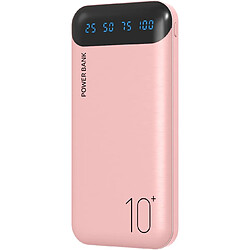 SANAG Power Bank 10000Mah Chargeur Portable Batterie Externe Avec 2 Sorties Usb 2,4 A Et Entrée Usb C Compatible Avec Huawei Iphone 12 11 X Ipad Samsung Galaxy S20 Android Tablette Plus (Pink, Large)