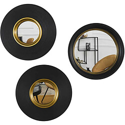 The Home Deco Factory Miroir convexe rond Oko 25,5 cm (Lot de 3). Miroir convexe rond Oko 25,5 cm (Lot de 3)