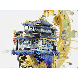 Universal Palais de puzzle tridimensionnel Palais Palais Diy Assemblé Modèle Toys éducatifs Gift (bleu) pas cher