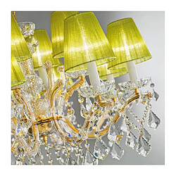 Acheter Luminaire Center Chandelier en cristal MARIA LOUISE Or 24 Carats 8 ampoules