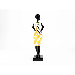 Amadeus Statue Femme Berlingot Jaune 40 cm