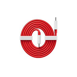 Oneplus 5481100047 Cavo Usb Tipo C Warp Charge Type-C 100cm Bianco Rosso