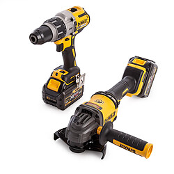 Pack DEWALT Perceuse visseuse percu. XRP 18V + Meuleuse XR Flexvolt 54V - DCK2055T2T