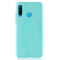 Wewoo Coque PC + PU antichoc à texture de crocodile pour Huawei P Smart + 2019 vert