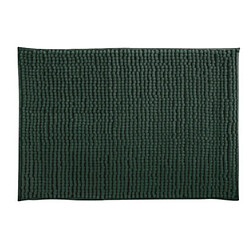 MSV Tapis de bain Microfibre CHENILLE 40x60cm Vert Foncé