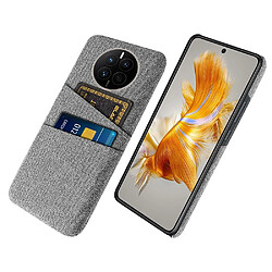 Coque en TPU anti-chute avec deux porte-cartes pour votre Huawei Mate 50 4G - gris clair