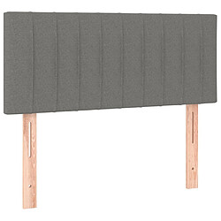 Acheter Maison Chic Tête de lit scandinave à LED,meuble de chambre Gris foncé 80x5x78/88 cm Tissu -MN51408