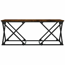 Acheter Maison Chic Table basse,Table Console Table d'appoint, Table pour salon chêne fumé 100x49x40 cm bois d'ingénierie -MN29790