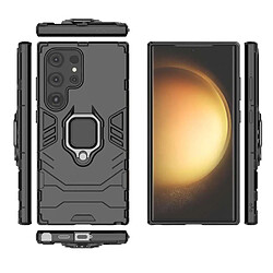 Htdmobiles Coque pour Samsung Galaxy S24 Ultra 5G - housse etui rigide anti choc + verre trempe - NOIR