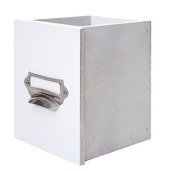 Mendler Étagère de cuisine HWC-C49, étagère de ménage, vintage avec 5 tiroirs, 32x65x13cm ~ blanc pas cher