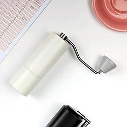 Universal Meuleuse artisanale en aluminium de haute qualité Meuleuse à bavure en acier inoxydable Mini caféMoulière à café Fournitures de cuisine | Moulière à café artisanale(blanche)