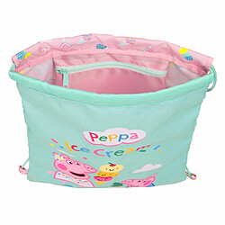 Acheter Sac à dos serré par des ficelles Peppa Pig Ice cream Rose Menthe 26 x 34 x 1 cm