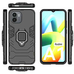 Htdmobiles Coque pour Xiaomi Redmi A1 / A1 Plus - housse etui rigide anti choc + film ecran - NOIR