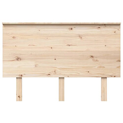 Avis Maison Chic Tête de lit scandinave,Meuble de chambre 124x6x82,5 cm Bois massif de pin -MN51561