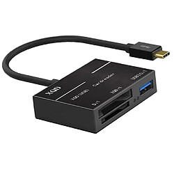 Avis Adaptateur de type combo USB 3.0 -C pour lecteur de carte Micro SD / XQD, noir