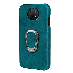 Coque en TPU + PU avec béquille rotative, cyan pour votre Nokia G10