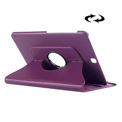 Wewoo Housse Étui Violet pour Samsung Galaxy Tab S2 9,7 Litchi Texture 360 degrés rotation en cuir avec support multifonctionnel